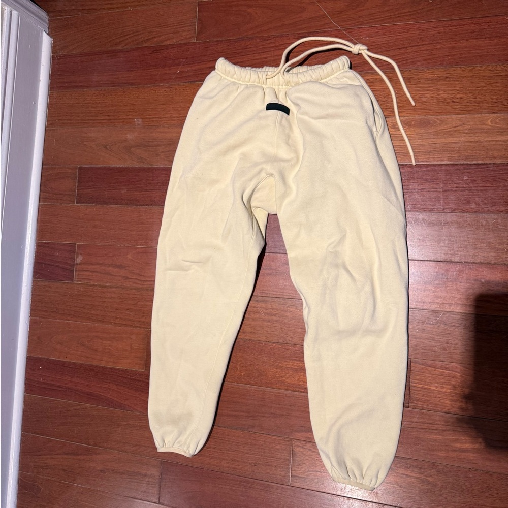 Essentials Off-White Fleece Joggers